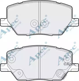 APEC BRAKING pad2065 -  Комплект тормозных колодок, дисковый тормоз